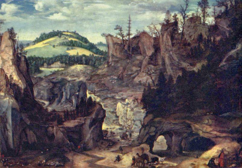Cornelis van Dalem Landschaft mit Hirten oil painting picture